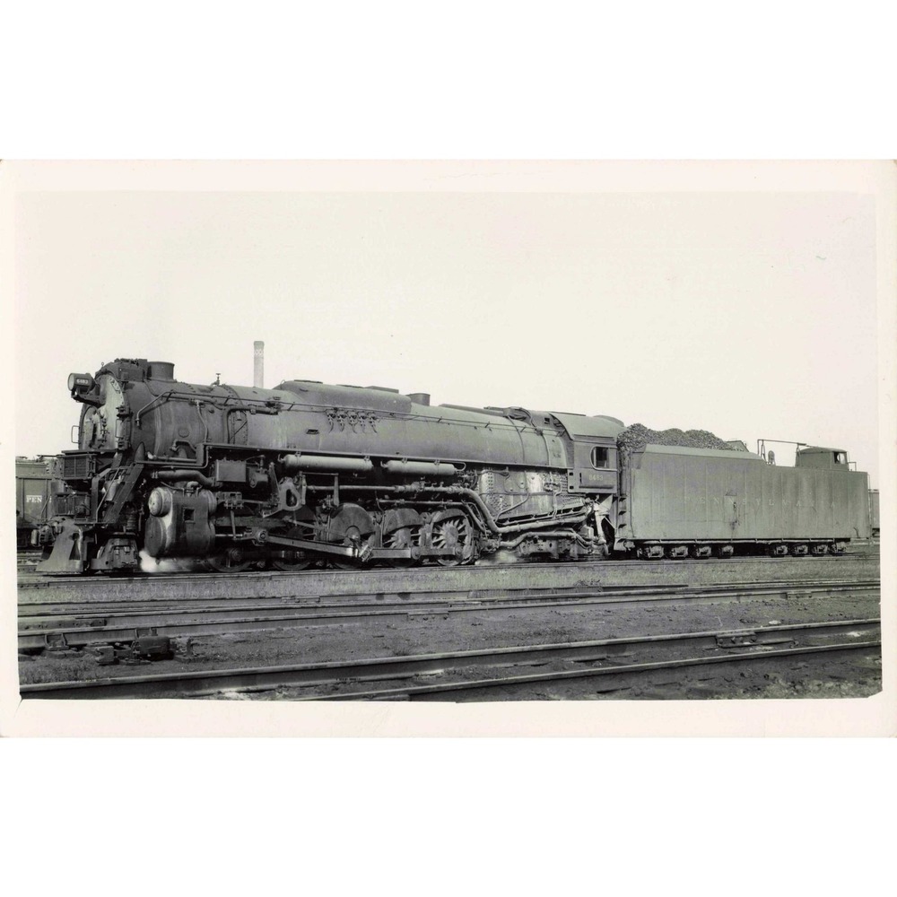 RPPC Pennsylvania Railroad Locomotive 6483 Steam Engine Real Photo Postcard